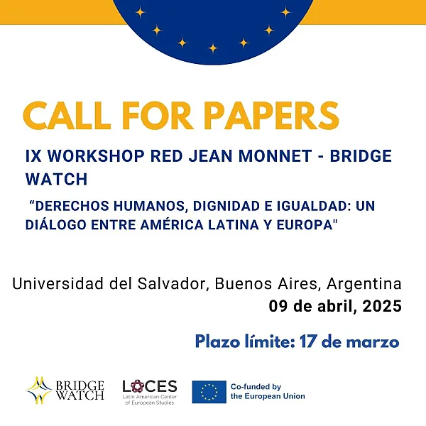 Call for Papers: IX Workshop da Rede Jean Monnet - BRIDGE Watch em Buenos Aires